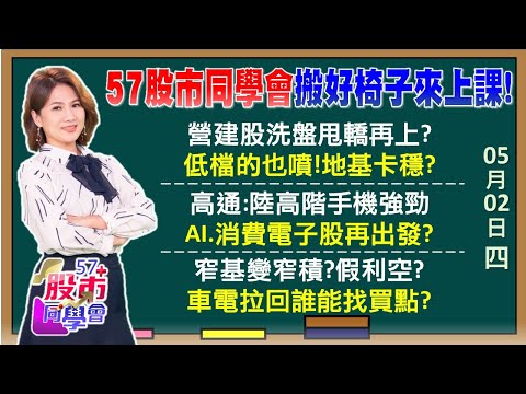 鮑爾意外高鴿台股迎利多？AI大軍缺料行情再起？世界先進谷底翻揚噴漲！營建股有ETF換股行情？窄基指數讓台積利空出買點？神山月線下是甜甜價？《57股市同學會》陳明君 蕭又銘 吳岳展 鄧尚維