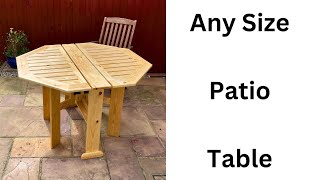 How to make a patio table easy