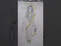 Navdurga Maa Brahmcharini drawing 🖌️ #ytshorts #shorts #drawing #navratri #sketch #trending  #viral