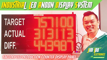 Industrial Electronics LED Digital Production Factory Counter | 6 LED Digit Andon Kanban Display