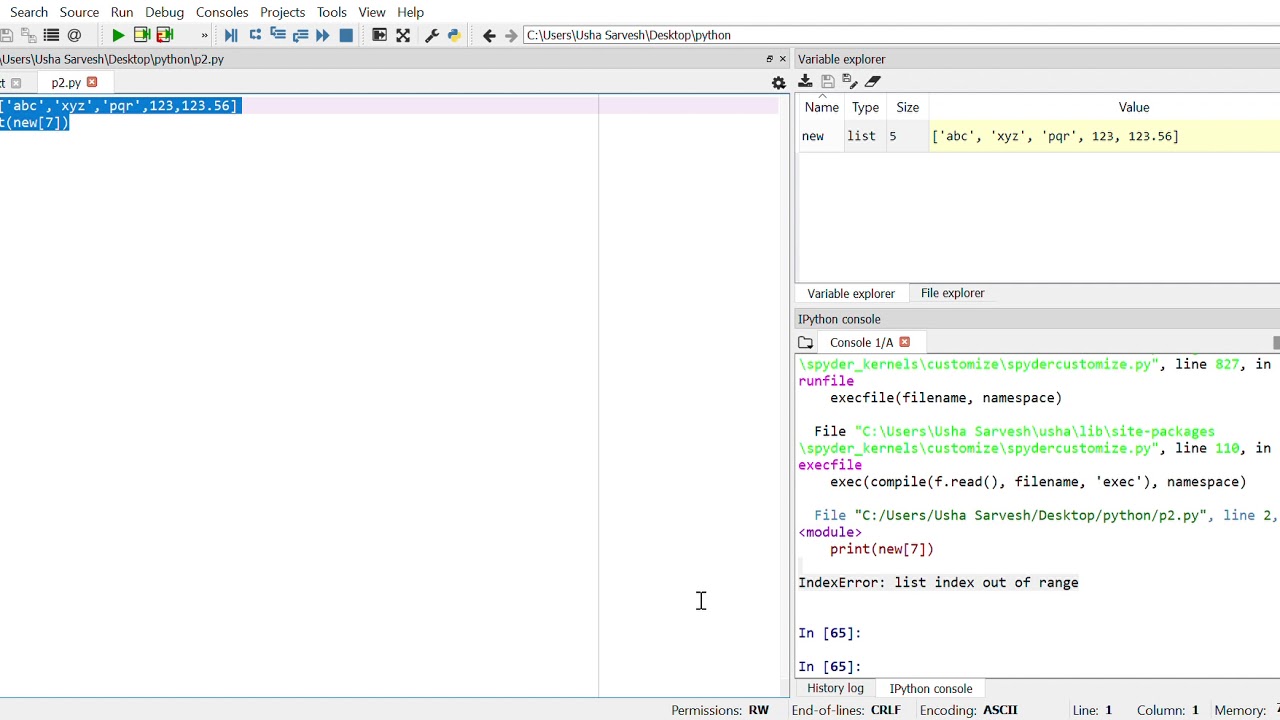 lists Programs Executed - Part 1 - YouTube