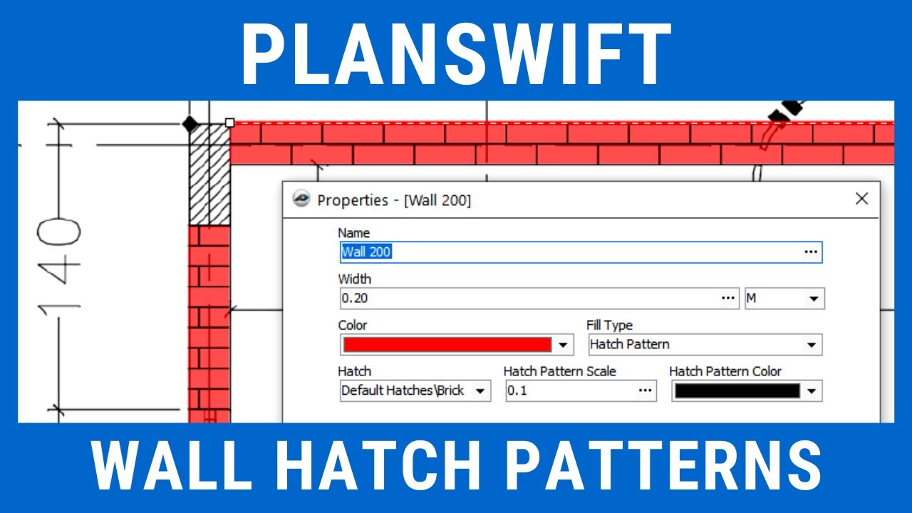 Planswift Hatch Patterns | Advance Properties | Planswift Level 2