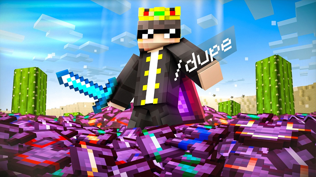 I Secretly DUPED 67,676,767 God Armor in This Minecraft SMP..!