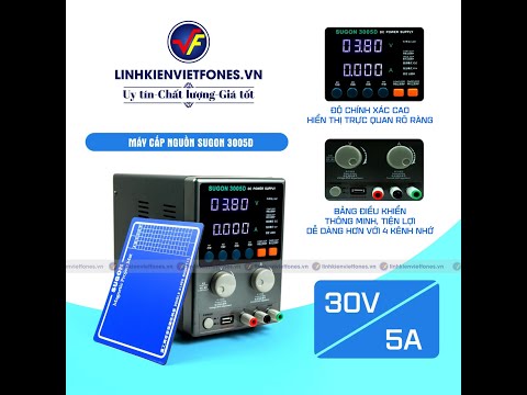 Video Máy cấp nguồn Sugon 3005D - youtube