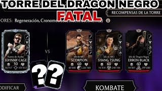 HERE IS JHONNY 😎 ÚLTIMA VUELTA TORRE DEL DRAGÓN NEGRO FATAL 200 | MORTAL KOMBAT MOBILE