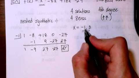Alg II 5.7 Fundamental Theorem of Algebra