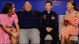 Watch Z Interview Her Spider-Man Co-Stars