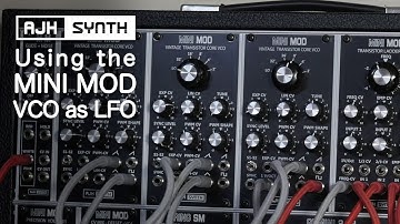 MiniMod VCO as LFO - Use as a Low Frequency Oscillator for Modulation, & Extending it