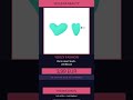 Yoozy Fashion Elena Heart Studs - Lichtblauw | Veluera Beauty