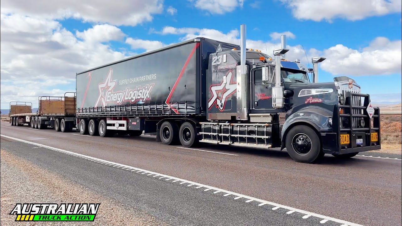 Kenworth T909 Road Trains in Outback South Australia! 
