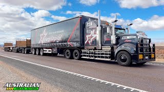 Kenworth T909 Road Trains In Outback South Australia