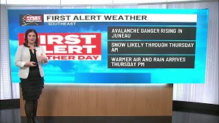 Heavy snow, then rain for southeast Alaska