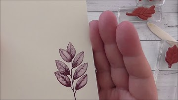 Stampin Up! Forever Fern Tasteful Textile Card