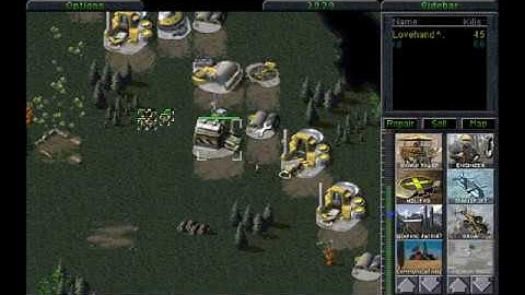 Command & Conquer Multiplayer on CnCNet - 5 Ref into AGTs on Green Acres (Balance Patch)