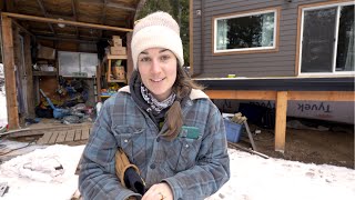 Real Winter Is About To Hit  Can We Finish Siding This Wall In Time? DIY Off Grid Cabin Build