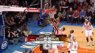 Damian Lillard 21 Points Clutch 3 Pointers Vs New York Knicks Full Highlights 01012013 Hd