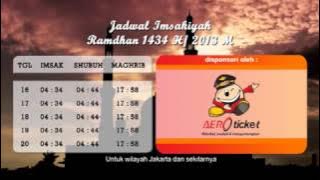 Jadwal Imsak - 16-20 1434 H / 2013 M