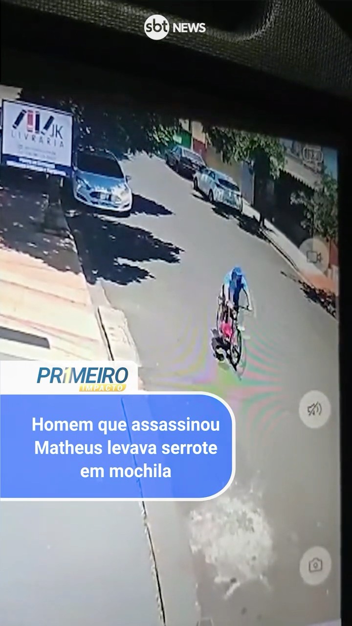 Homem que assassinou Matheus levava serrote em mochila