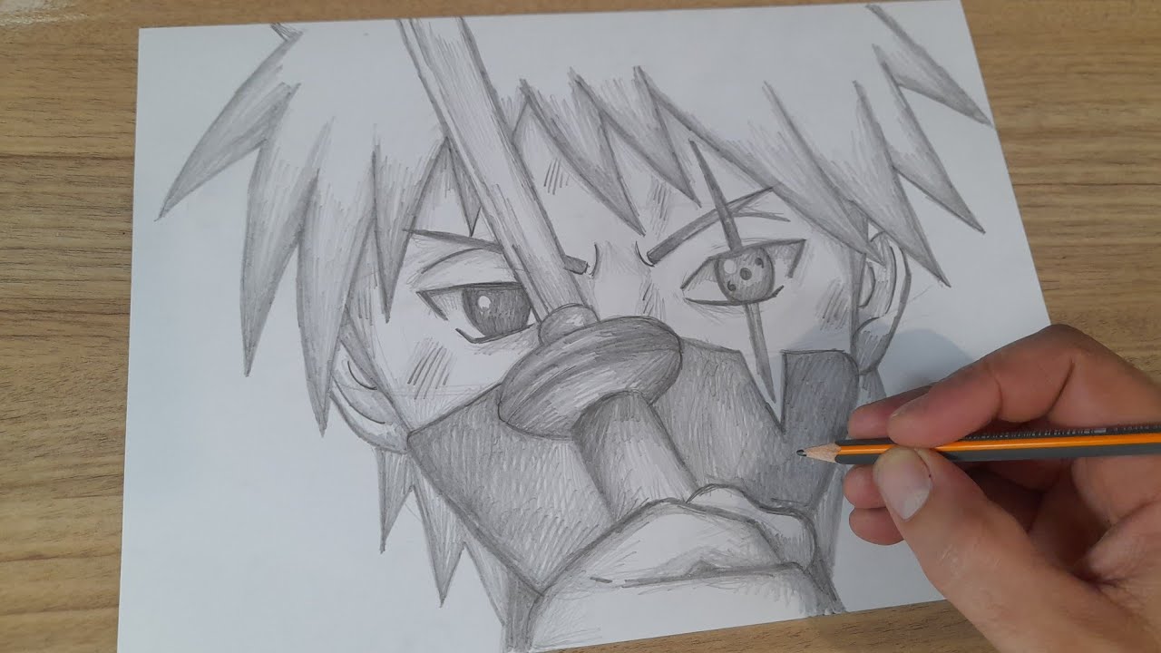 COMO DESENHAR O KAKASHI HATAKE - NARUTO - SASUKE UCHIHA - SAKURA PASSO A  PASSO 