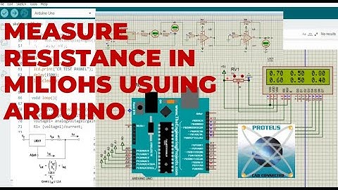 Measure unknown resistance in miliohms using arduino | Proteus Simulation #viral #subscribe