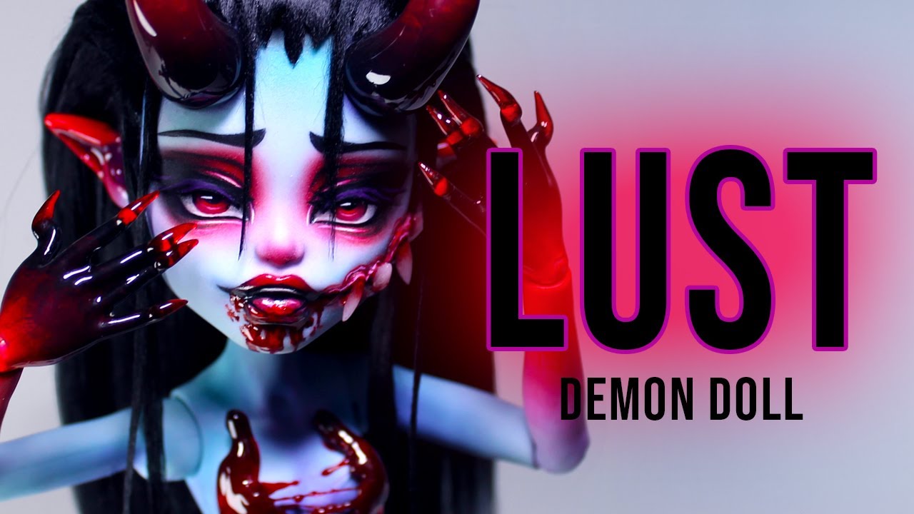 I made a LUST DEMON!🩸❤️ Seven Sins Custom OOAK Art Doll repaint
