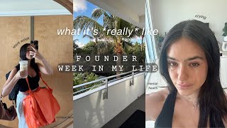 being a founder is HARD! | mental health, anxiety, and comparison | WORK WEEK