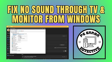 How To Fix No Sound Through TV & Monitor From Windows - Simple Steps (2025)