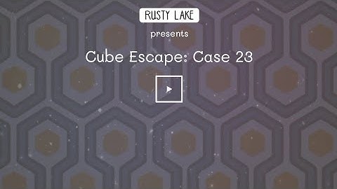 CUBE ESCAPE: CASE 23 by Rusty Lake