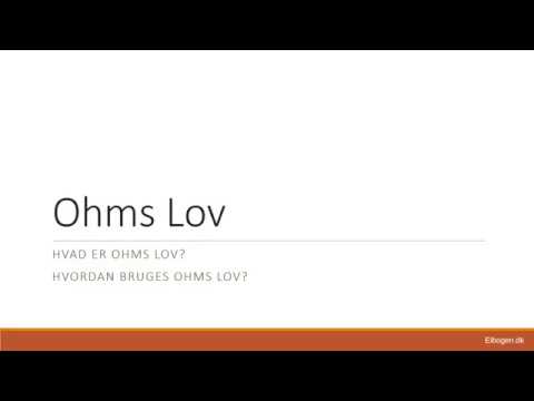 Video: Hva Er Ohms Lov