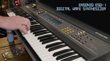 Ensoniq ESQ-1 Digital Wave Synthesizer - Preset Demo - Repair Photos - No Talking