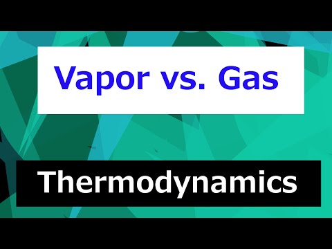 Difference between Vapor and a Gas // Thermodynamics - Class 49