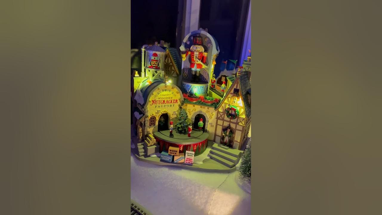 Detail of Christmas village 2023 YouTube