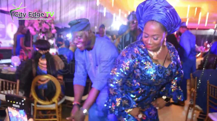 DELE ODULE VS DOYIN KUKOYI ON THE DANCE FLOOR AT KUNLE AFOD 50TH BIRTHDAY PARTY