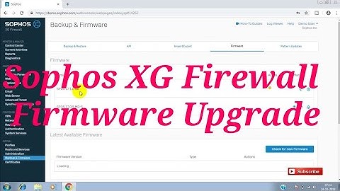 how to upgrade Sophos XG Firewall firmware step by step | New Hindi Video
