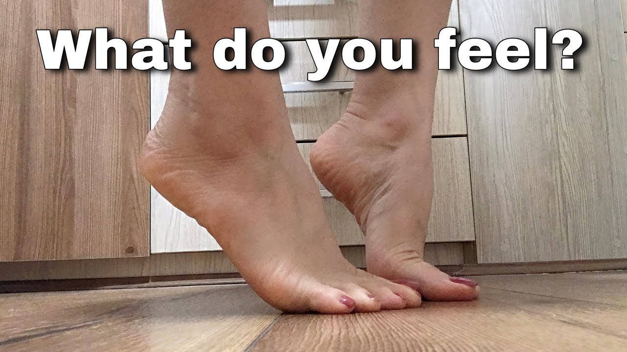What do you feel? ASMR Slow bare feet Tingles Scratching Feet