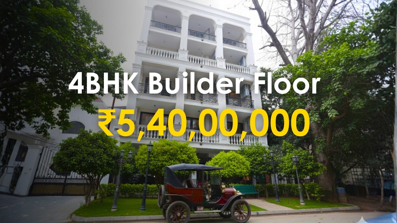 Gurugram 4BHK Builder floor In Sushant Lok 1 | Victorian Style