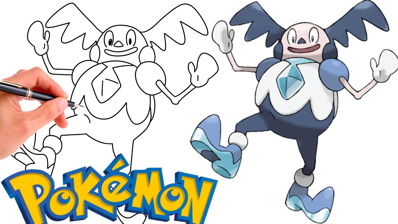 How To Draw GALARIAN MR. MIME POKEMON | Galarian Pokemons - YouTube