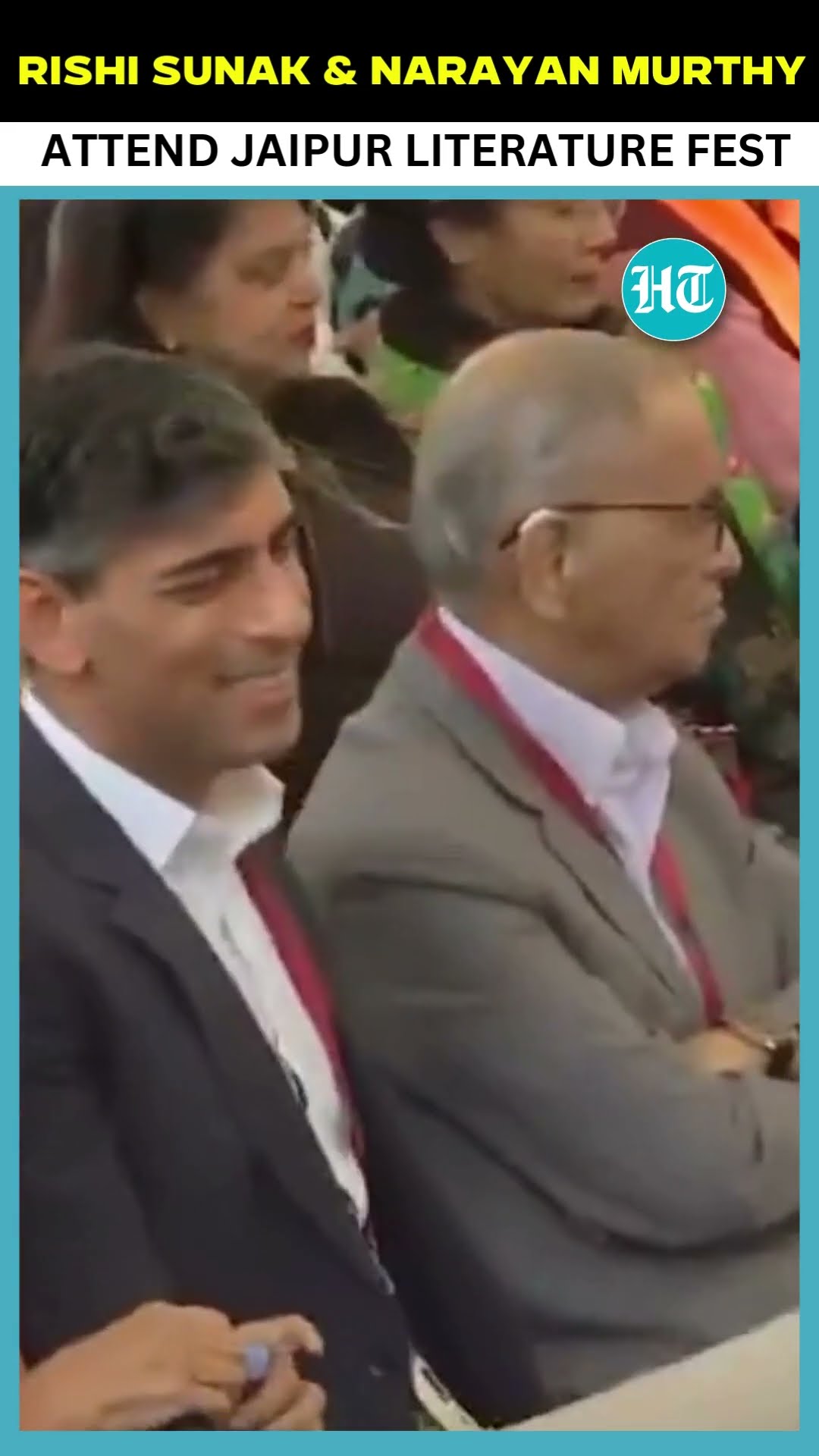Former UK PM Rishi Sunak \u0026 Infosys founder Narayan Murthy Attend Jaipur Literature Festival |#Shorts