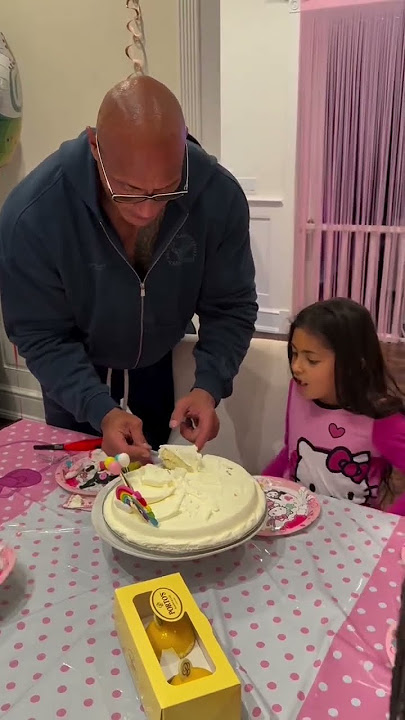 “The Rock killed our birthday cake” 😂🎂🤦🏽‍♂️