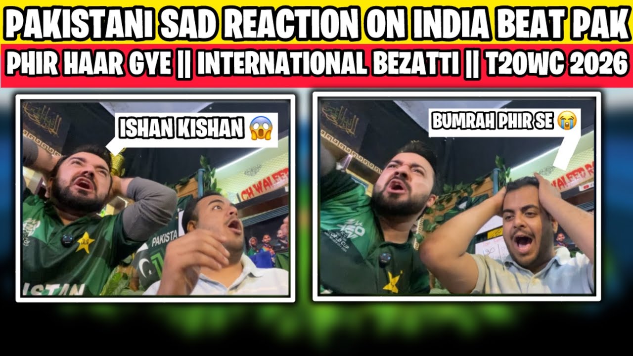 PAKISTANI ANGRY REACTION ON INDIA WIN VS PAKISTAN || INDIA VS PAKISTAN || T20 WORLD CUP 2026