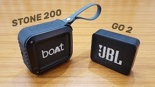 Boat Stone 200 vs JBL GO 2 Comparison 