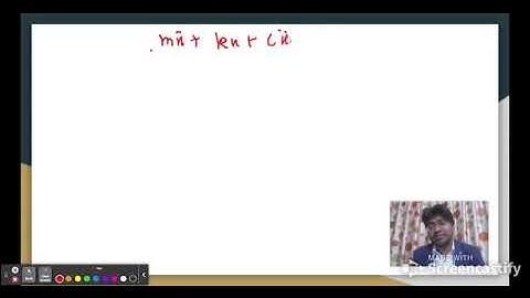 Lecture 3 Damped Free Vibration of SDOF