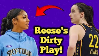 Angel Reese Dirty Play against Caitlin Clark at The Indiana Fever vs Chicago Sky game