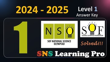 | Class 1 | NSO | 2024 - 2025 Answers | Level 1 | SOF | Olympiad | Previous paper | 2026 Learning