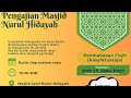 Live pengajian rutin fiqih kasipatussaja || masjid Nurul hidayah