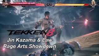 TEKKEN 8 Jin Kazama And Law Rage Art Showdown