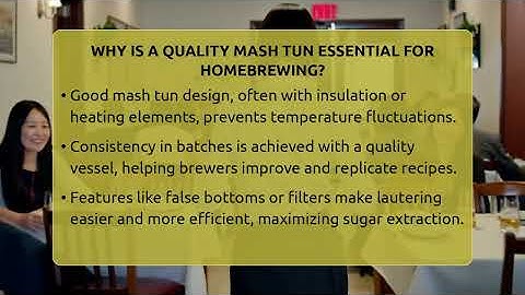 Why Is A Quality Mash Tun Essential For Homebrewing? - The Pint Guy