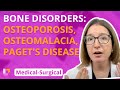 هشاشة العظام لين العظام داء باجيت طب وجراحة الجهاز العضلي الهيكلي 