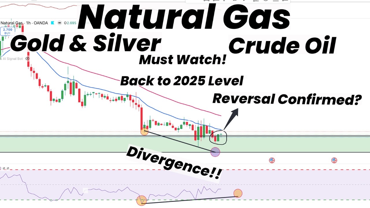 Natural Gas Hit 2025 Bottom | Divergence & Reversal? |Gold | Silver ...