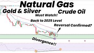 Natural Gas Hit 2025 Bottom | Divergence & Reversal? |Gold | Silver | Crude Oil | Technical Analysis